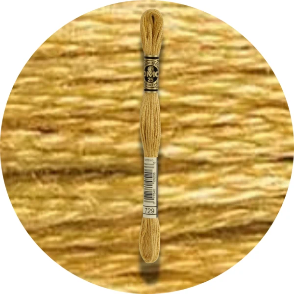DMC Mouliné Spécial 25 Broderigarn, Ensfarvet, Røde/Gule/Orange nuancer